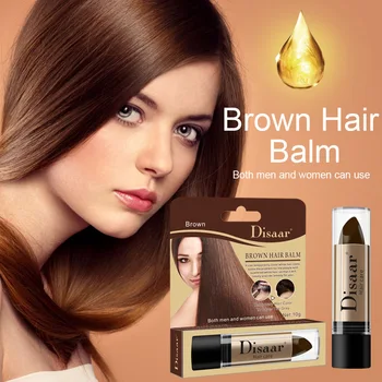 

Hair Dye Temporary Cover Up Root Instant Gray Coverage Hair Color Modify Cream Stick Hair Color Dye Black Brown Balm