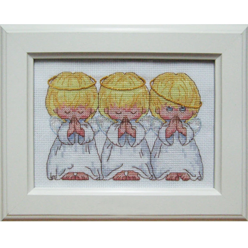 Cross Stitch Kit Amishop Counted Cross Stitch Kit 3 Little Angels DIM 16633
