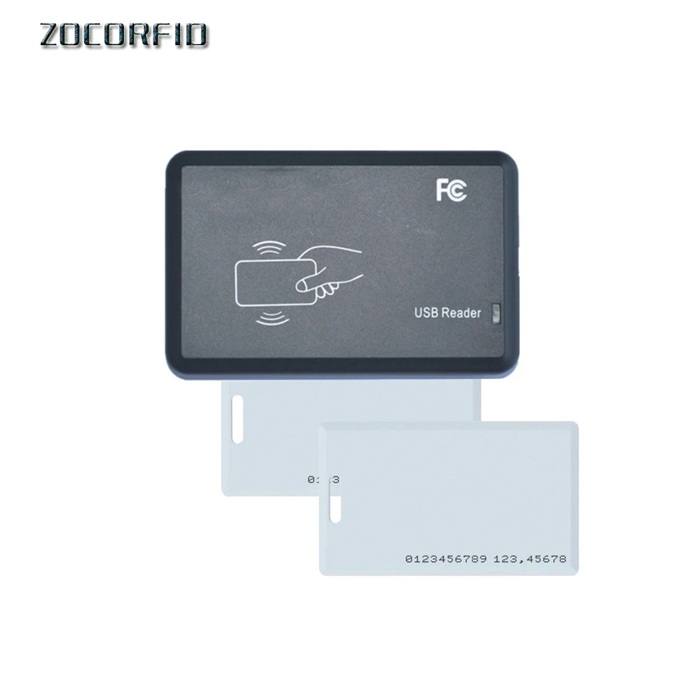 15kinds Format USB Port EM4001 125khz RFID ID Contactless Sensitivity Smart Card Reader Support Window System Linux