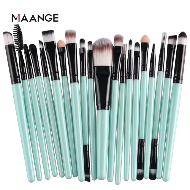 MAANGE 6/15/20 Pcs Makeup Brush Set Eyeshadow Blending Foundation Powder Eyebrow Blush Double Head Brush Beauty Make Up Kit Tool 5