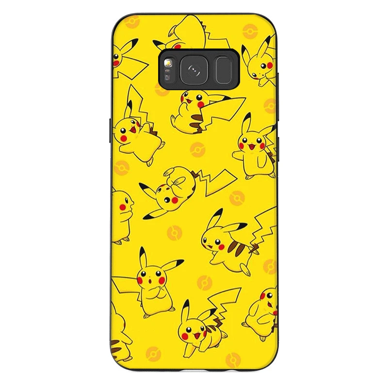 Чехол для телефона samsung J6 A70 A60 A50 A40 A20 A30 A10 A7 A6 A5 A3 A8 A9 крышка Пикачу