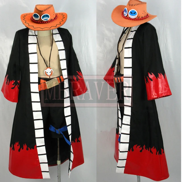 One Piece Portgas D Ace Cosplay Costume Any Size