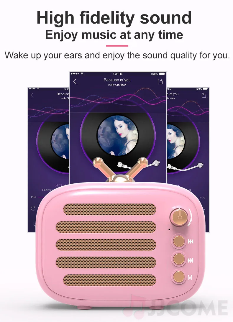 A18 Bluetooth Speaker Wireless Speaker Portable FM Radio MP3 Music 1800mAh 32GB TF Mini BT Phone Speaker Subwoofer Sound Box