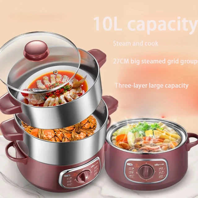 220v Bear Rice Noodle Machine Multi-function Cooking Pot, Electric Steamer,  Electric Steamer, Electric Pot Food Warmer - Electric Food Steamers -  AliExpress
