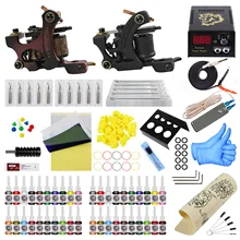 Полный тату машины мощность татуировки начинающих наборы постоянный макияж машины