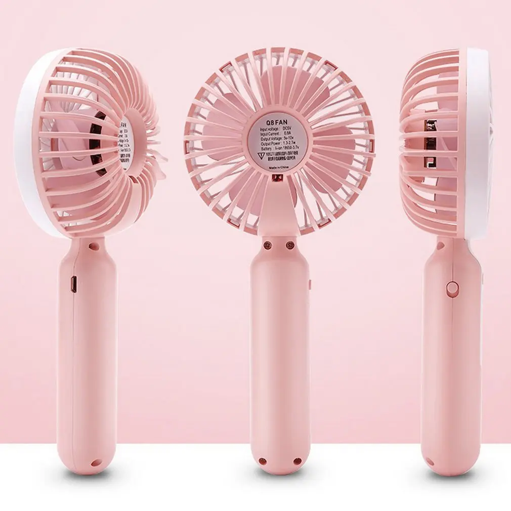 Fan Cooling Rechargable Personal Handheld Easy to Carry Rotate Design Small Hand Bar Desktop Cooling Small Fan