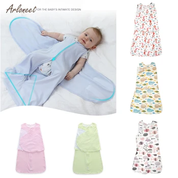 

Baby Sleepsack Baby Blanket Swaddle Wrap 100% Cotton Envelopes Soft Infant Bedding Winter Sleeping Bag 0-3 Months