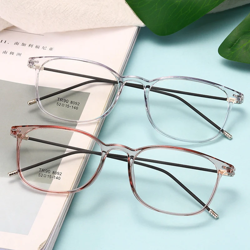 

seemfly TR90 Ultra Light Finished Myopia Glasses Color Changing Eyeglass For Women Men Myopic Spectacles Degree 0 -0.5 To -6.0