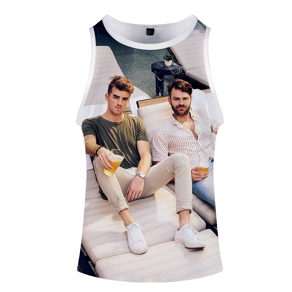 The Chainsmokers майка с 3d принтом модная крутой Баскетбол хипстер Удобная популярная летняя с круглым вырезом летняя без рукавов для мужчин/женщин - Цвет: F