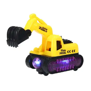 

LED Music Flash Color change Electric Excavator Toy Car Truck Series Engineering Truck Bulldozer Tractor for Kids Gift