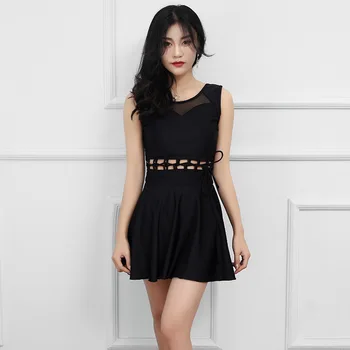 

Sexy One Piece Swim Suits One-Piece Swimsuit Women's 2020 Bikini Korea Female New Underwire Them Solid Polyester