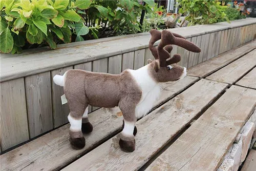 Fancytrader 18'' Simulation Reindeer Plush Toy Soft Stuffed Sika Deer Doll Wapiti Moose Elk Toy Christmas Gift Home Deco 45cm (10)