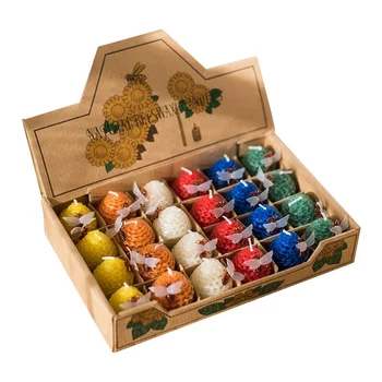 

Natural Beeswax Candles Smokeless Christmas Natural Beeswax Candles Cera Para Velas Christmas Tree Candle Home Decoration HH50LZ