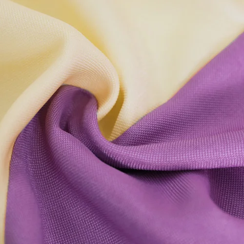 Современные затемненные занавески для спальни, одноцветные Прошитые занавески для гостиной, оконные занавески, занавески на заказ - Цвет: purple  light yellow
