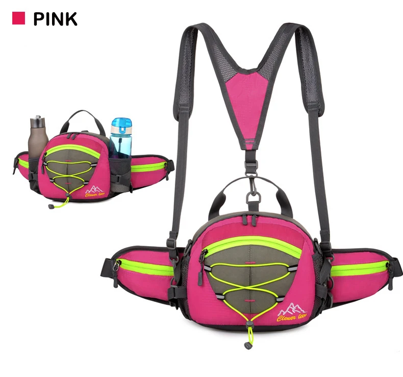 Men Outdoor Running Bags,Waterproof Camping Sports Bag Women,Cycling Running Waist Backpack,Multifunction Climbing Hiking Bags