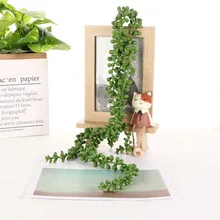 72 см искусственные украшения растения струны моделирование суккуленты реалистичные природы гирлянды на стену гибкий офис Домашний декор