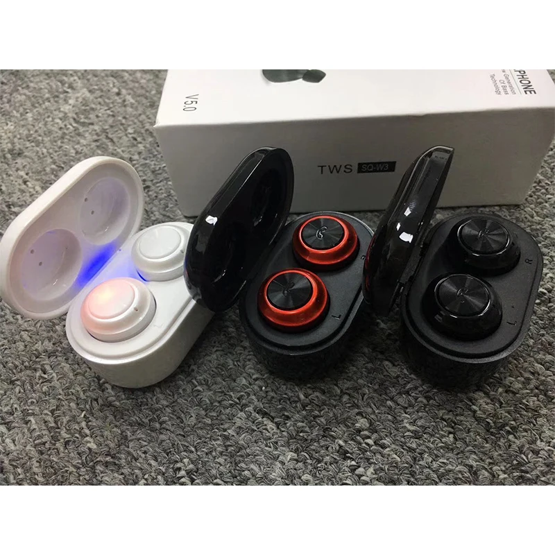 Bluetooth Wireless earphones ear comfortable Stereo Sport Noise reduction Headset IPX4 Waterproof Charge Box for iPhone Samsung