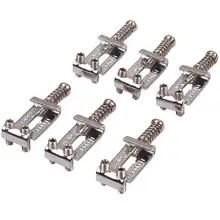 

6Pcs Roller Type Tremolo Bridge Pull String Saddle for Strat Electric Guitar