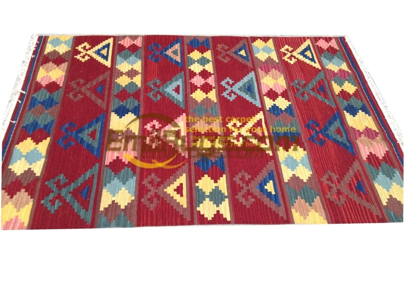 Коврики kilim ручной работы шерсть для Гостиная геометрический узор в богемном стиле природных