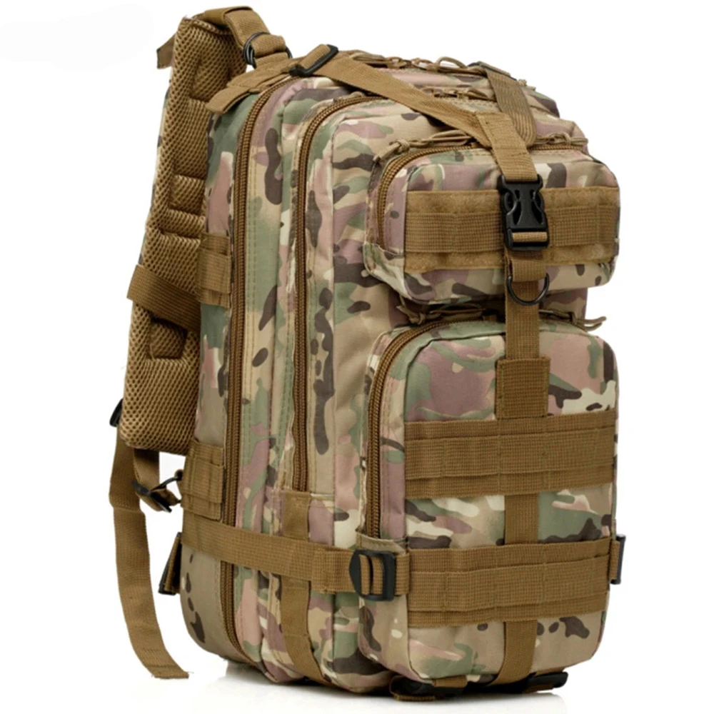 CP camouflage Спорт на открытом воздухе камуфляж рюкзак военный вентиляторы Пеший Туризм тактическое боевое нападение Двойной плечевой 3P Тактический Водонепроницаемый рюкзак - Цвет: CP camouflage