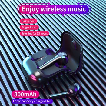 

Mini TWS Bluetooth Earphones with 800mAh Charging Case Fingerprint Touch Wireless Headphones Headsets Ture Wireless Earbuds#G2