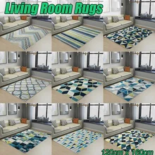 Модные Nordic геометрический Коврик Современная Большая площадь ковры для спальни Гостиная кухня Холл домашний декор коврики Лидер продаж