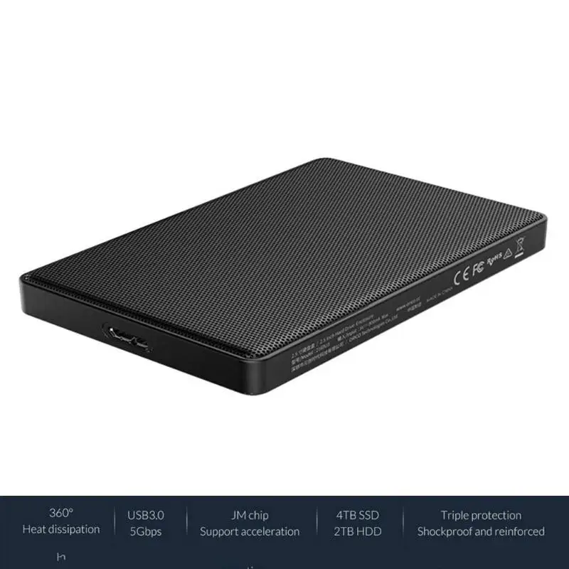ORICO 2169U3 чехол для SSD, HDD 2,5 дюймов 5 Гбит/с Внешний USB3.0 Micro B твердотельный диск коробка адаптер для Windows Mac OS Linux