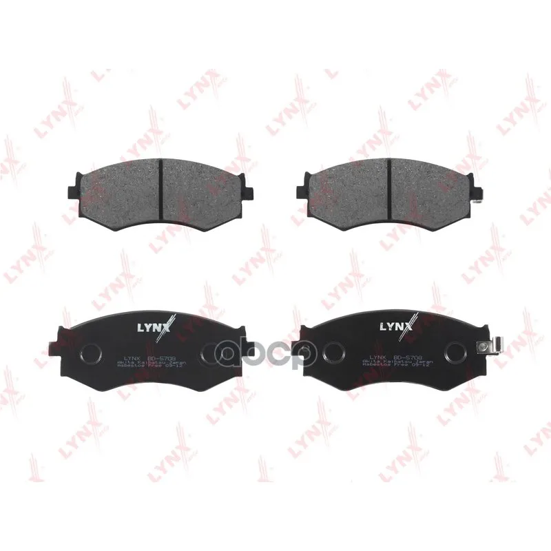 Колодки Тормозные Дисковые | Перед | Nissan Primera(W10)/Ssang Yong Rexton 02/Hyundai Sonata 01 LYNXauto арт. BD5708