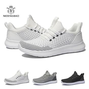 

Sneakers for Men Casual Shoes Breathable Outdoor Knit Light Men's Sneakers Fashion Comfortable Walking Footwear Mens Shoes туфл