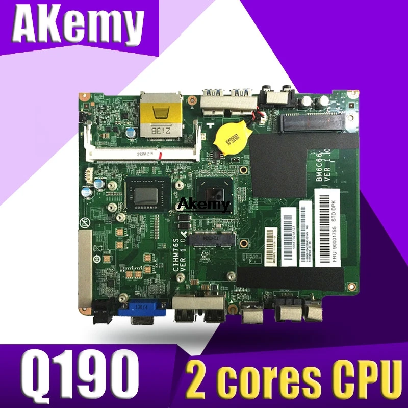 

For Lenovo Q190 Laptop Motherboard HM70 FRU 90001755 With for Celeron 2 cores CPU BM6C66 CIHM76S VER:1.0 MB 100% Tested