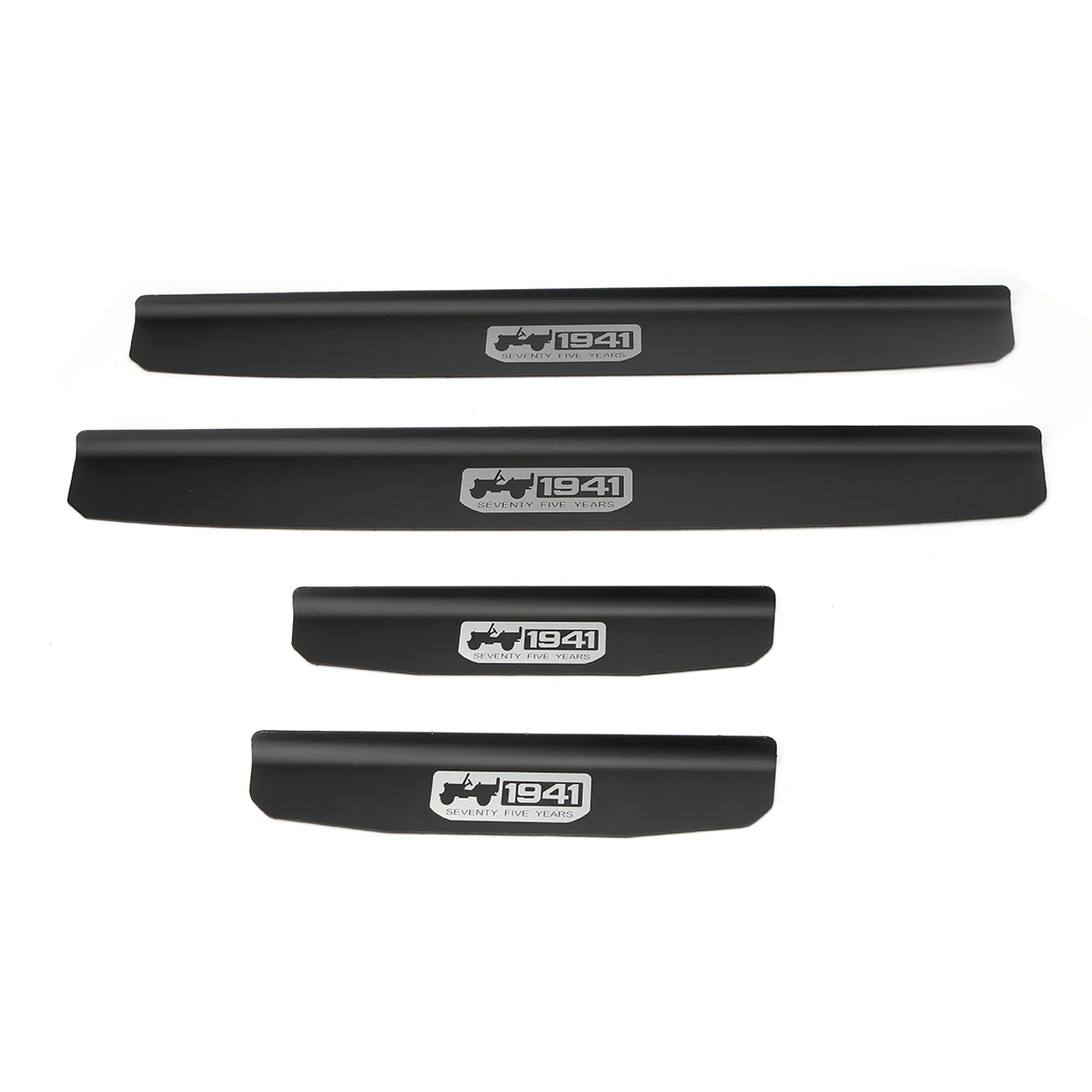 1941 Anniversary Door Sill Scuff Plate Car Door Entry Pedal Cover Trim Protector Guard For Jeep Wrangler JL 4 Door