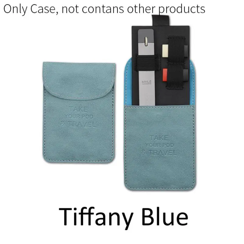 New Portable Ultra-thin Mini Slim Leather Wallet Pocket For JUUL Carrying Pouch Pods Storage Bag