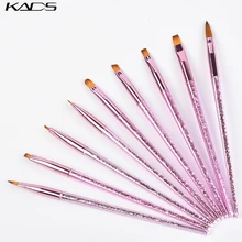 Kads Pennello Gel Professionale Fodera Penna Della Pittura di Disegno Unghie Artistiche Pennello Manicure Unghie Artistiche Strumento Acrilico Gel Uv Extension Builder(China)