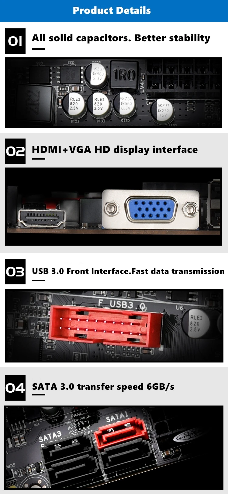 B75 материнская плата LGA 1155 двухканальный 16G DDR3 ПАМЯТЬ SATA III USB 3 0 компьютерная для