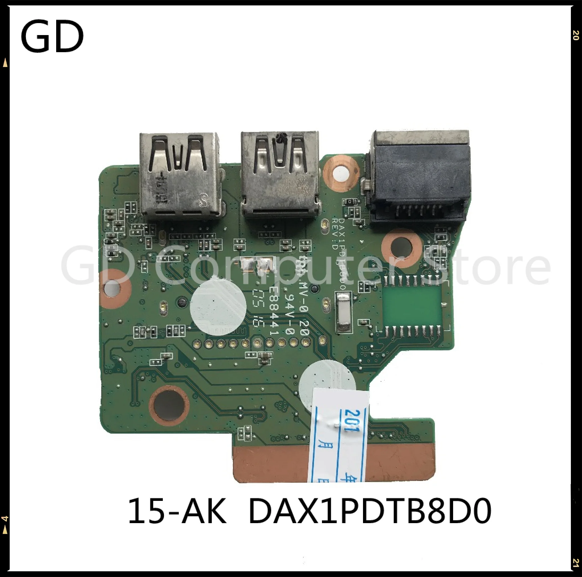 GD оригинал для HP ENVY 15-AK USB плата сетевого интерфейса DAX1PDTB8D0 полностью