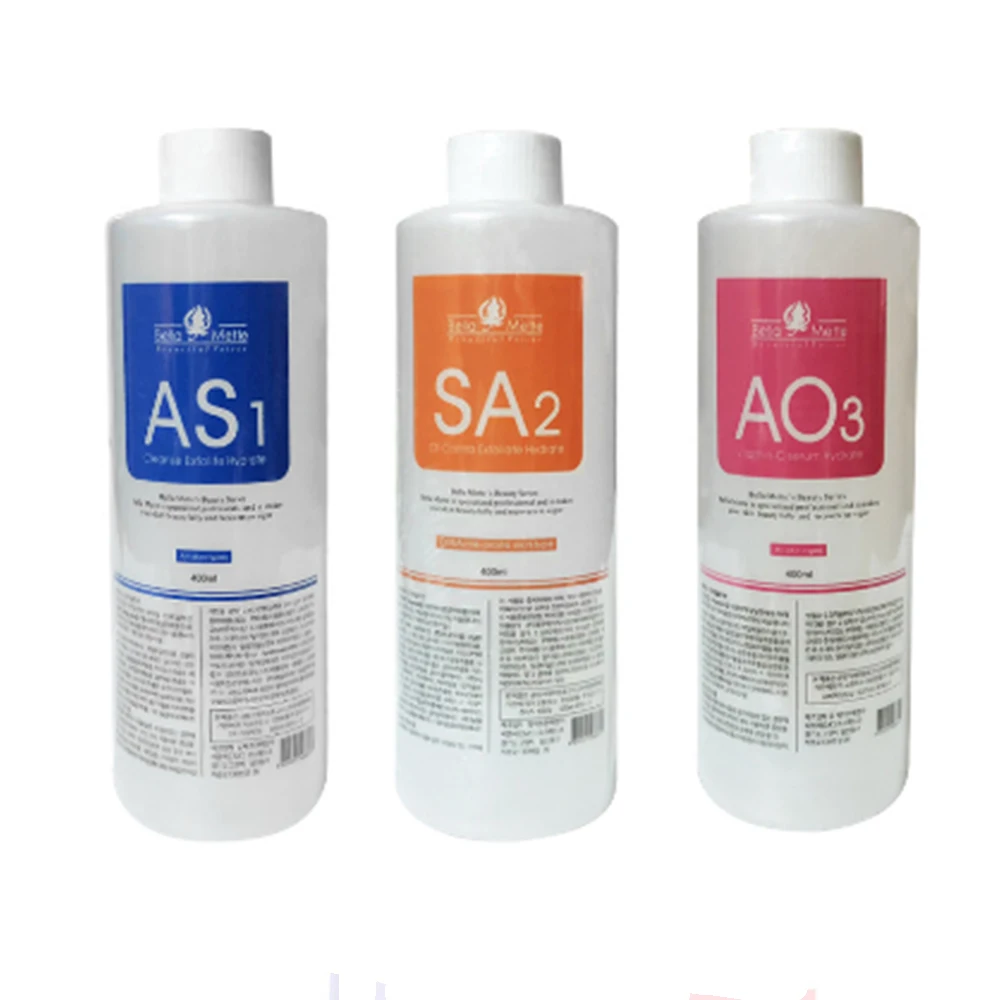 

SET Aqua Peeling Solution Beautiful Voices AS1 + SA2+AO3 Hydra Dermabrasion 400ml/bottle