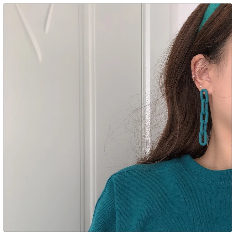 WYBU Super Beautiful Lake Blue Earrings Ins Popular Earrings for Women 2021 New Design Ear Drop Jewelry