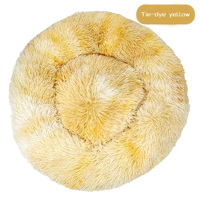 Meijuner 2021 New Long Plush Pet Bed Super Soft Round Dog Bed Washable Dog Kennel Pet Supplies Cushion For Dog Cat Big Cushion 10