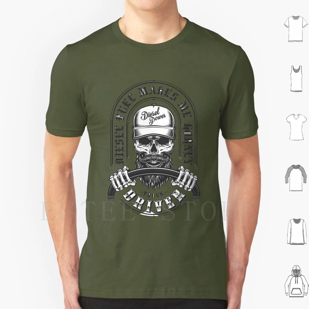 Truck Driver-Fuel Mi Fa Soldi T Shirt Stampa Cotton Truck Driver Truck Driver Ghost Driver Ghost Truck Money