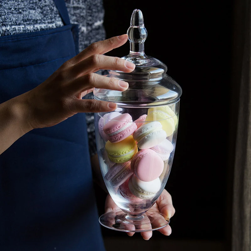 European Transparent Candy Jar dessert candy storage bottles 4