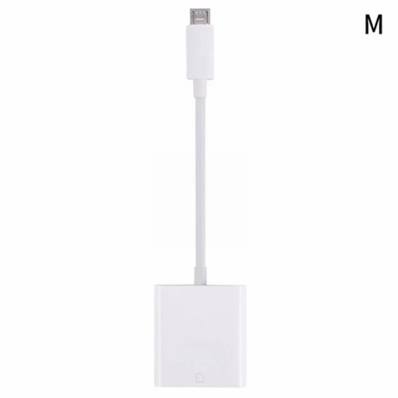 Белый Не нужно приложение Micro USB к SD кард-ридер цифровая камера совместимый кабель для передачи данных адаптер для Android Micro-USB OTG наружная съемка - Цвет: Белый