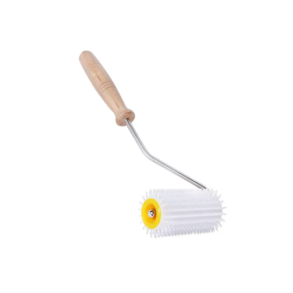 

1 Pcs Wooden Handle Plastic Roller Bee Picker Scraper Plastic Plate Propolis Picker Cut Honey Fork Beekeeping Tool