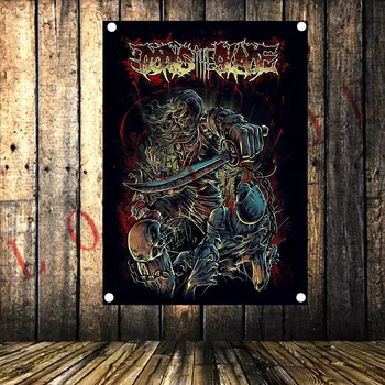 

Grim Reaper HD Retro Rock and Roll Band Flag Heavy Metal Tattoo Banners Music Studio Bedroom Background Wall Decoration