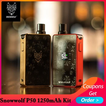 

Snowwolf P50 Pod Kit Built-in 1250mAh Battery With Taze Mesh Coil 4.5ml Capacity E-Cigarette Vaporizer VS Frenzy Kit