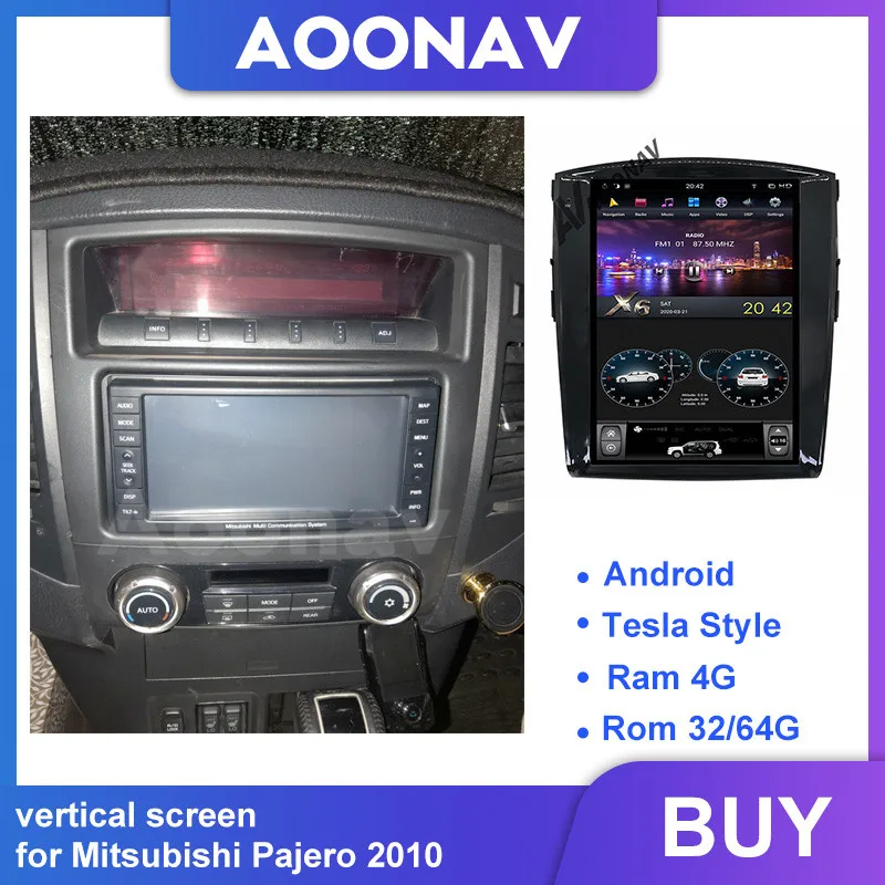 Android 12 1 Inch GPS Navigation For Mitsubishi Pajero 2010 DVD Player