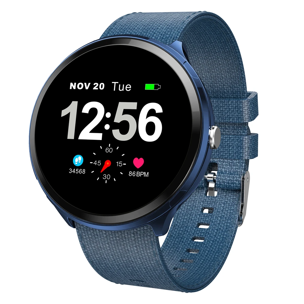 

1.3 Inch Full Touch Tempered Glass Screen Smart Watch Men Heart Rate Monitor Blood Pressure Fitness Tracker Sport Watch Women