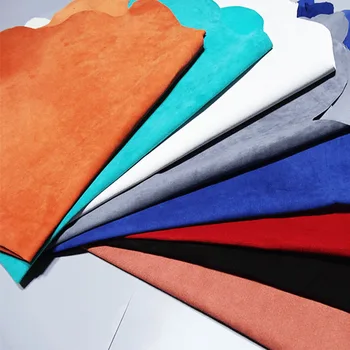 

Junetree pig leather hide pig skin multi colors 0.5-0.6mm artificial leather for DIY bag material sewing accessories 11~13 Foot