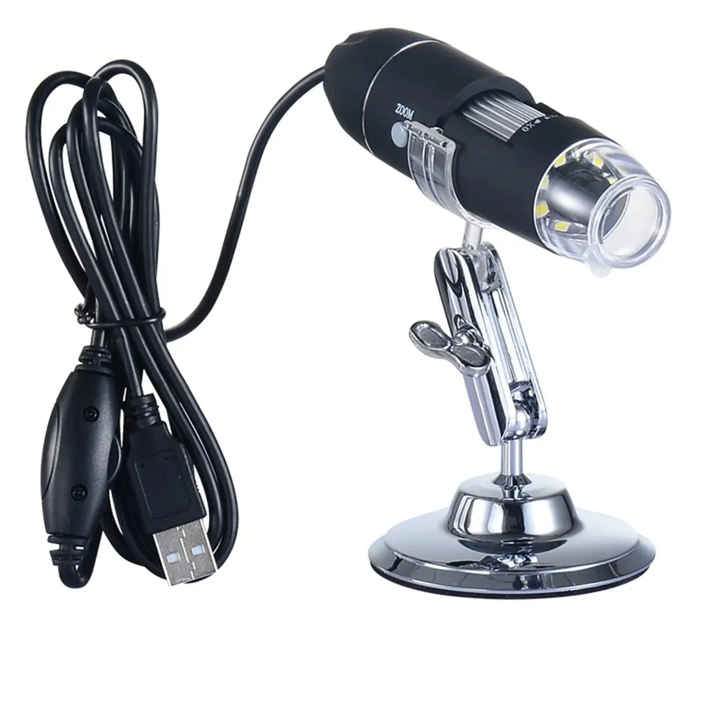USB микроскоп 1000x портативный Цифровые микроскопы Камера с 8 светодиодный светильник и хобби Инструменты для детей «Человек-паук», для студентов