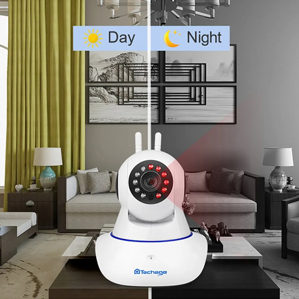 

Wireless Smart Camera Home Mobile Remote Monitor Hd Night Vision Camera Rotatable Wireless Network Camera