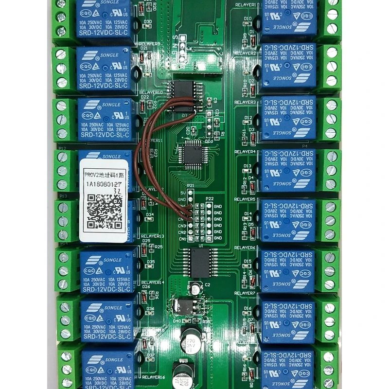 

24v 16-channel touchpad plus relay board wireless connection control self-locking point interlocking function